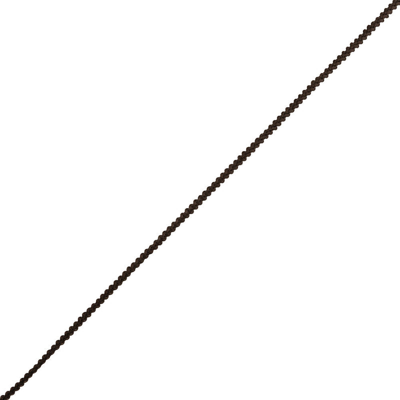 Brown Cotton Blend Braided Trim - 0.1875"