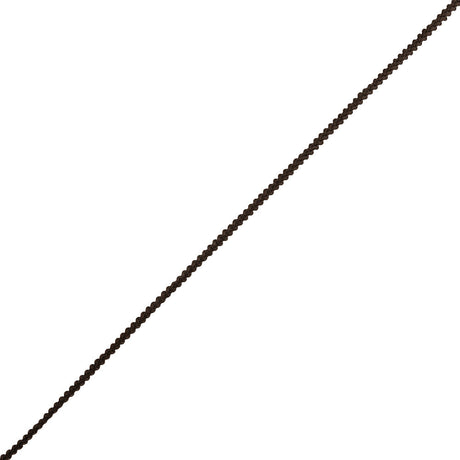 Brown Cotton Blend Braided Trim - 0.1875"