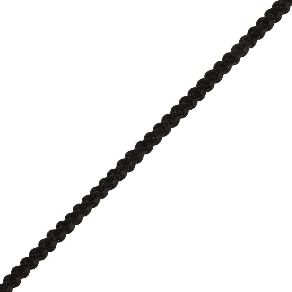 Black Braided Trimming - 0.1875"