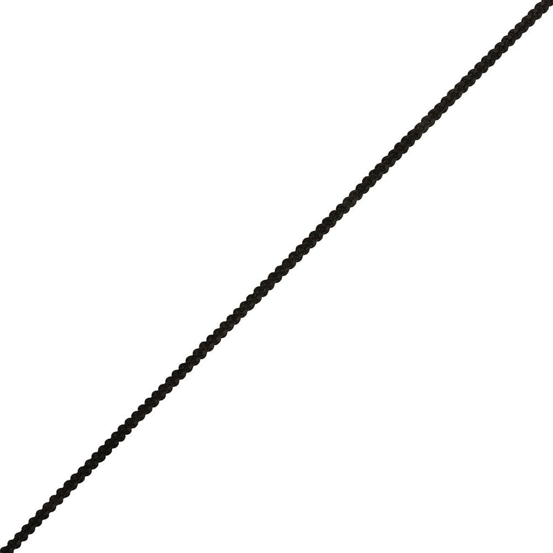 Black Braided Trimming - 0.1875"