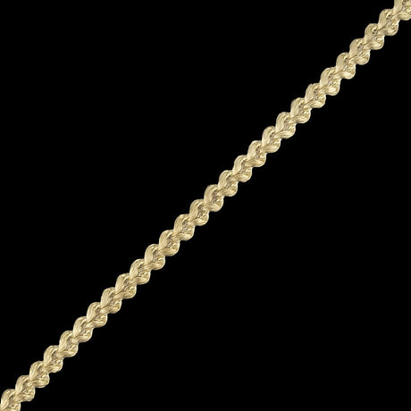 Cream Cotton Blend Braided Trim - 0.1875"