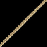 Brown Rice Cotton Blend Braided Trim - 0.1875"