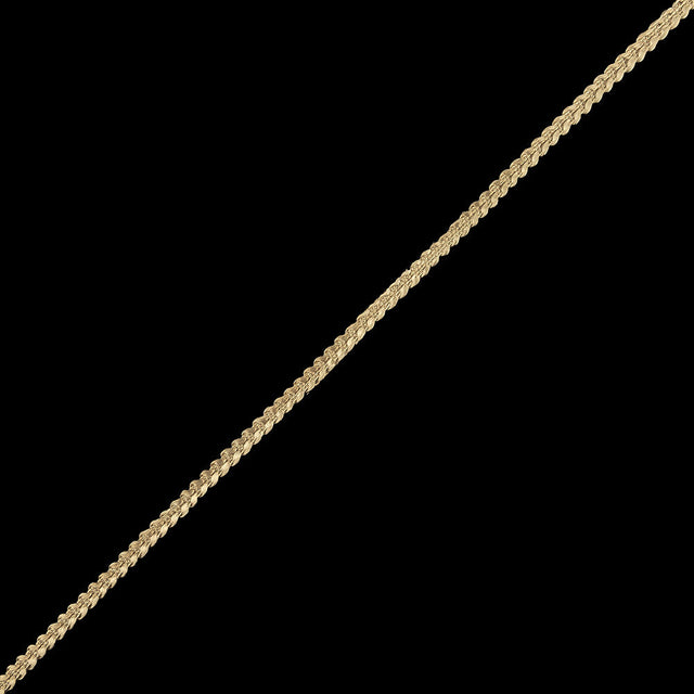 Brown Rice Cotton Blend Braided Trim - 0.1875"