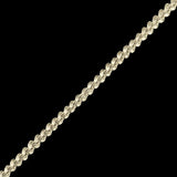 Pale Gray Cotton Blend Braided Trim - 0.1875"