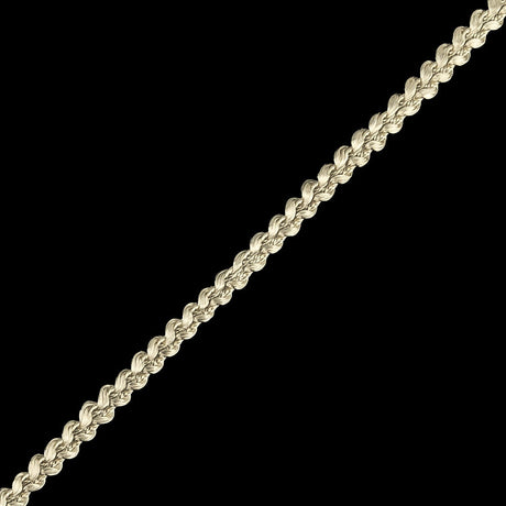Pale Gray Cotton Blend Braided Trim - 0.1875"