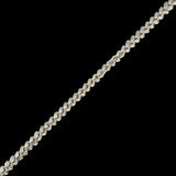 Silver Gray Cotton Blend Braided Trim - 0.1875"
