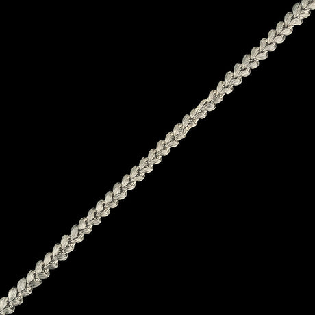 Silver Gray Cotton Blend Braided Trim - 0.1875"
