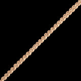 Peach Cotton Blend Braided Trim - 0.1875"