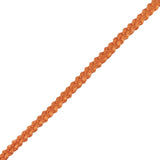 Orange Cotton Blend Braided Trim - 0.1875"