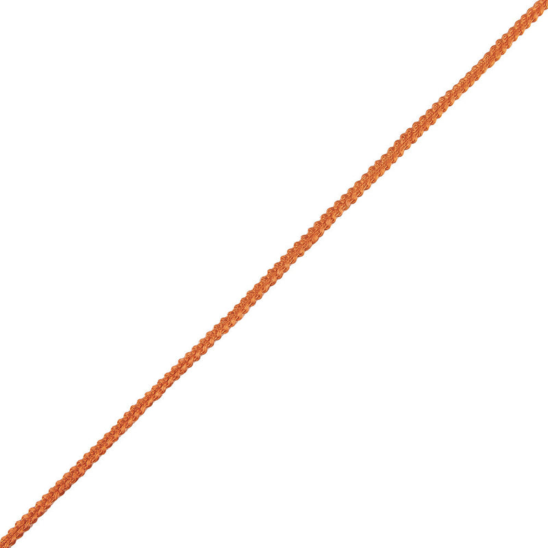Orange Cotton Blend Braided Trim - 0.1875"