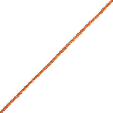 Orange Cotton Blend Braided Trim - 0.1875"