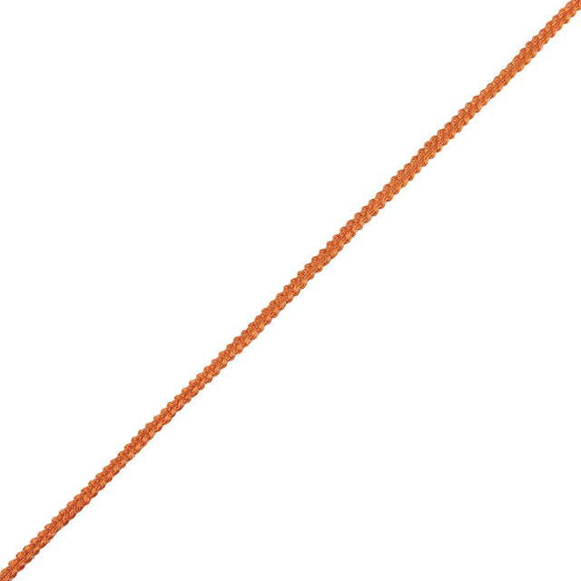 Orange Cotton Blend Braided Trim - 0.1875"