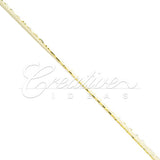 2Mm Rat-Tail (With Metallic Trim) - 200 Yards (Ivory/Gold)