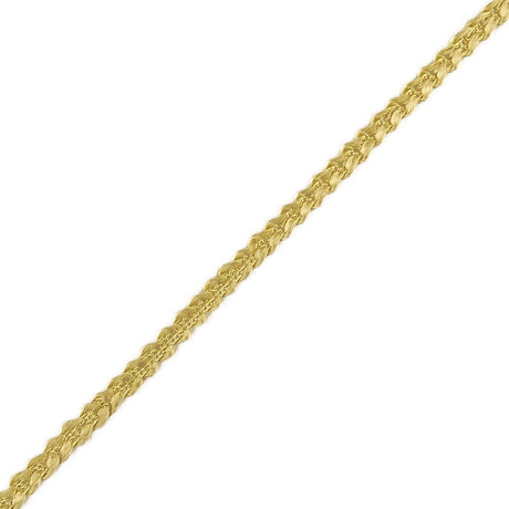 Yellow Cotton Blend Braided Trim - 0.1875"