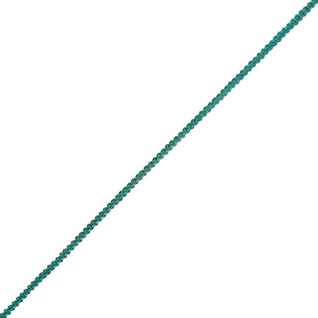 Teal Cotton Blend Braided Trim - 0.1875"
