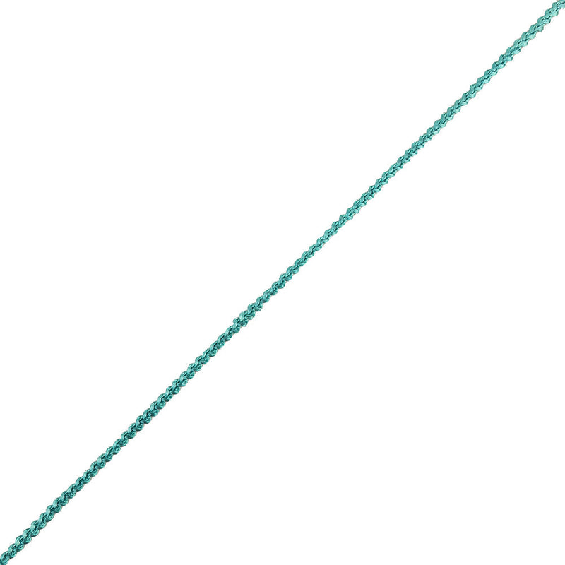 Blue Green Cotton Blend Braided Trim - 0.1875"