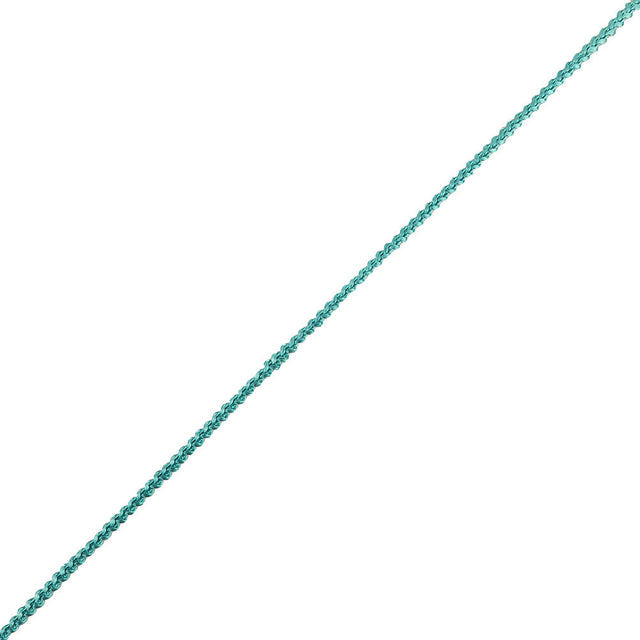 Blue Green Cotton Blend Braided Trim - 0.1875"