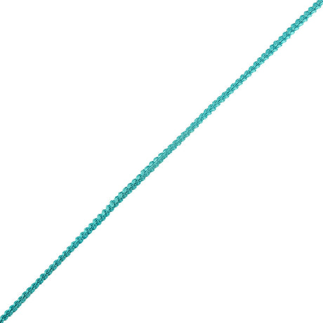Turquoise Cotton Blend Braided Trim - 0.1875"