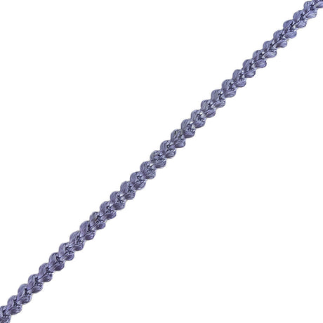 Blue Violet Cotton Blend Braided Trim - 0.1875"
