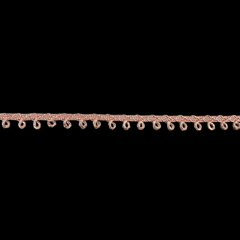 Chintz Rose Picot Edged Cotton Blend Braided Trim - 0.1875"