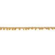Tan Picot Edged Cotton Blend Braided Trim - 0.1875"