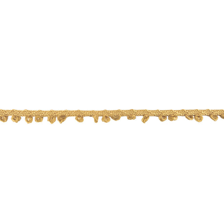 Tan Picot Edged Cotton Blend Braided Trim - 0.1875"