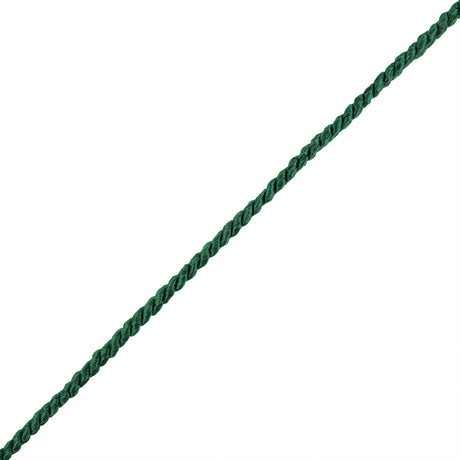 Emerald Green Cotton Blend Twisted Cord - 3mm
