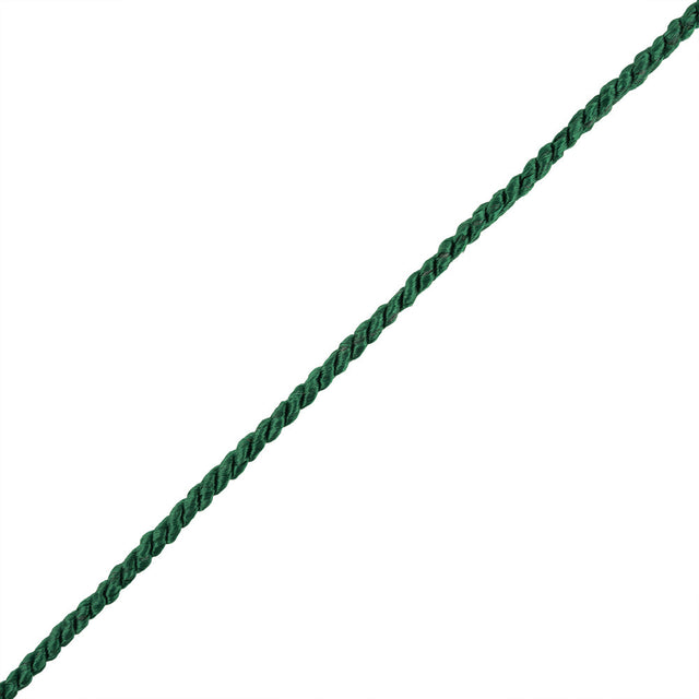 Emerald Green Cotton Blend Twisted Cord - 3mm