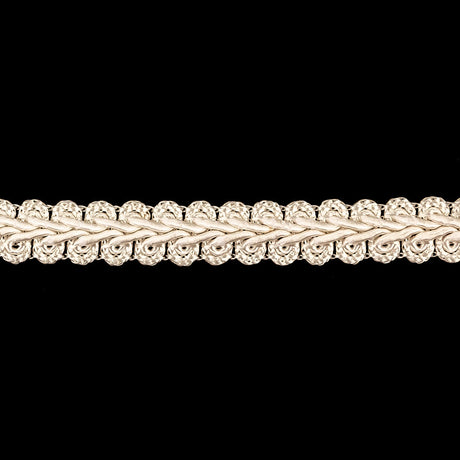White Swan Gimp Braided Trim - 0.5"