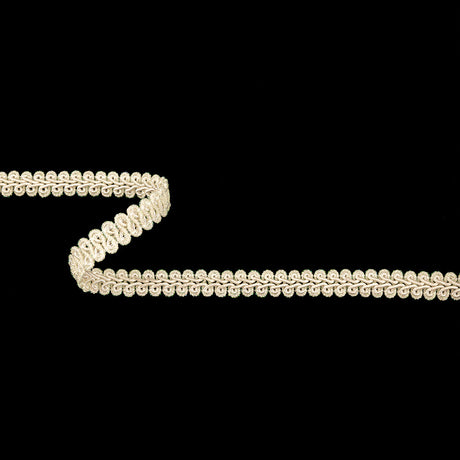 Almond Milk and Iridescent Gimp Braided Trim - 0.5"
