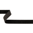 Black and Copper Glitter Velvet Trim - 1"