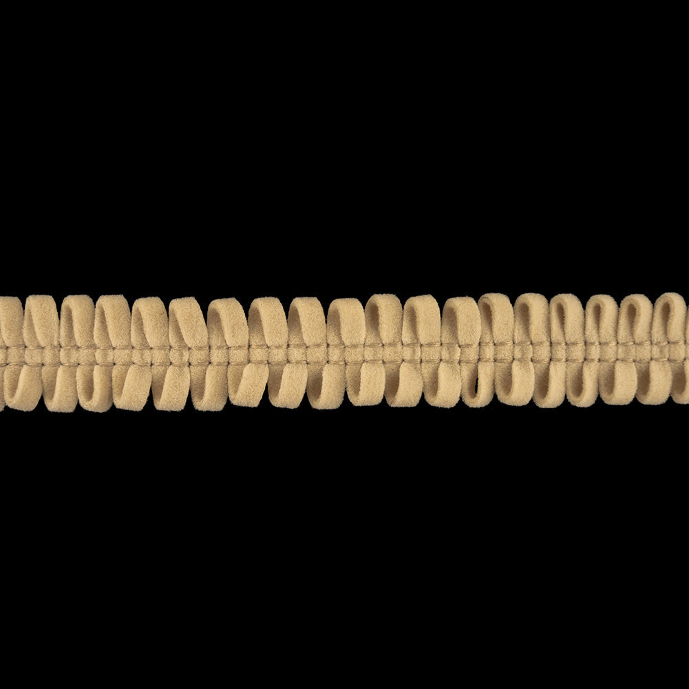Cream Loopy Faux Suede Trim - 0.625"