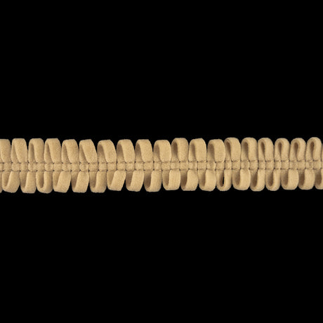 Cream Loopy Faux Suede Trim - 0.625"