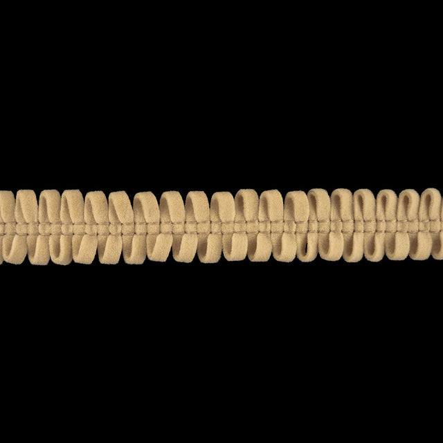 Cream Loopy Faux Suede Trim - 0.625"