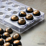 Chocolate World Polycarbonate Chocolate Mold, 30mm Sphere, 24 Cavities