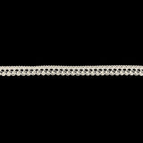 White Spirals Braided Trim - 0.5"