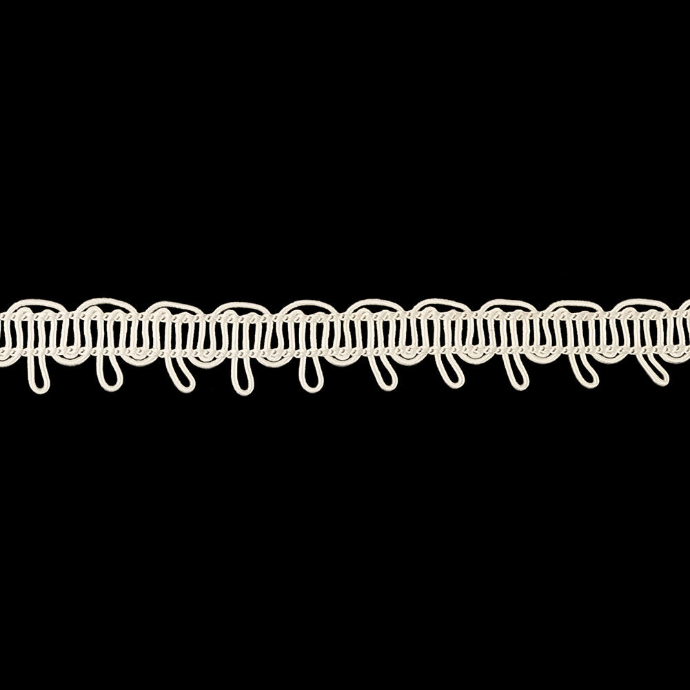 Tofu Waves and Picots Braided Trim - 0.5"