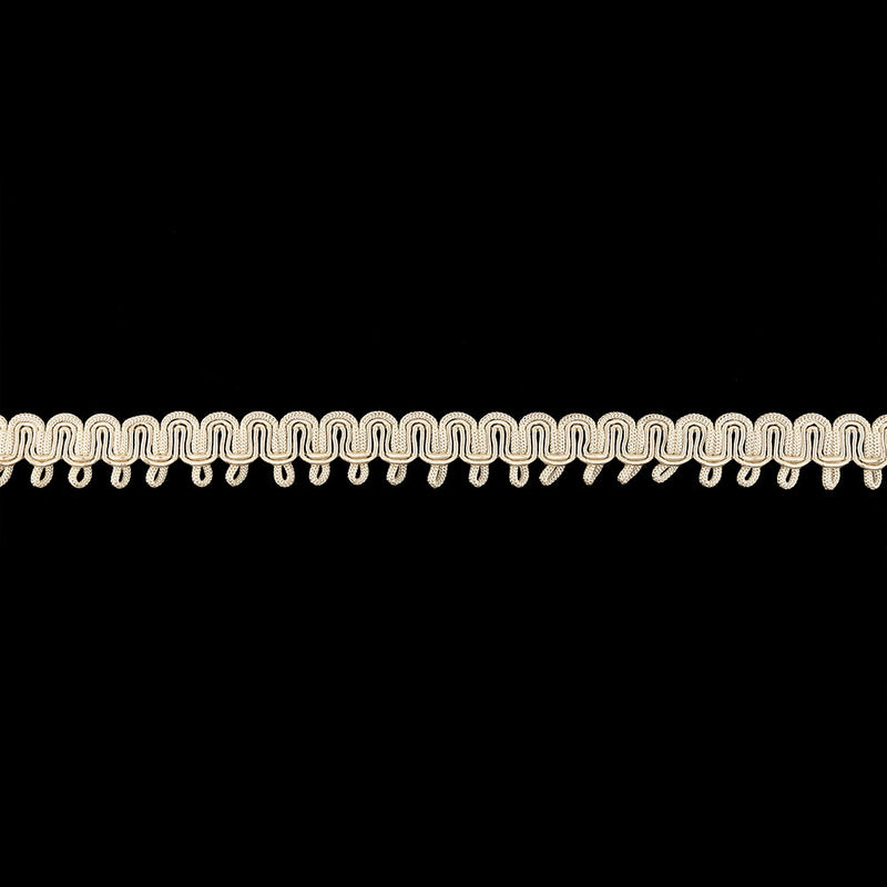 Oyster White Waves and Picots Braided Trim - 0.75"