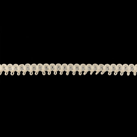 Oyster White Waves and Picots Braided Trim - 0.75"