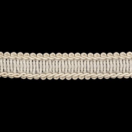 White Braided Trim - 0.75"