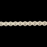 White and Iridescent Wavy Braided Trim - 0.375"