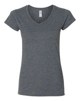 Gildan® Soft & stylish Women’s V-Neck T-Shirt Casual Collar