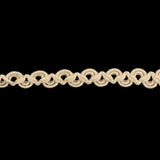 Bleached Sand Gimp Braided Wool Trim - 0.375"