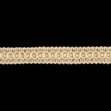 Bleached Sand Wool Braided Trim - 0.5"