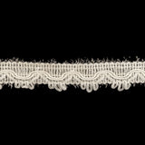 Icicle and Clear Eyelash Fringe Braided Trim with Picot Edging - 0.75"