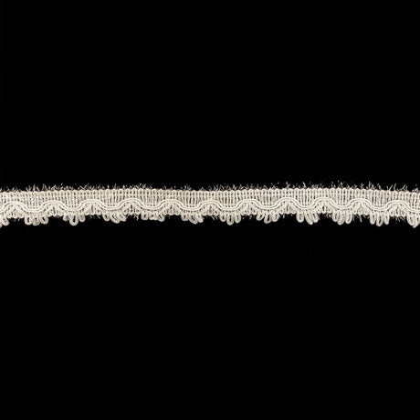 Icicle and Clear Eyelash Fringe Braided Trim with Picot Edging - 0.75"
