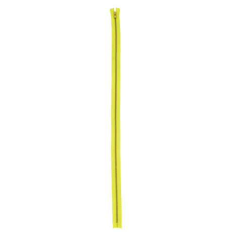 YKK Safety Yellow Metal Closed Bottom Zipper with Gold Teeth - 23.5"