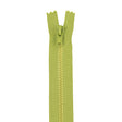Lime Closed Bottom Molded Plastic Zipper - 6.5"