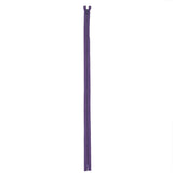 YKK Royal Purple Molded Plastic Closed Bottom Zipper with Metal Pull - 32"