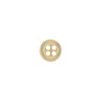 Translucent Beige Tire Rimmed 4-Hole Blouse Button - 13L/8mm